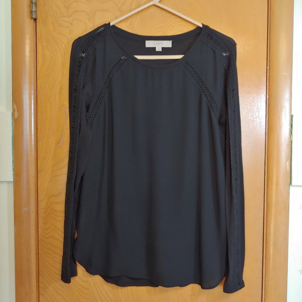 Loft shirt with lace insets
